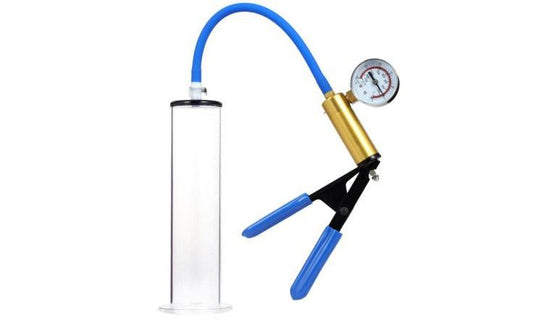 LuxaMax 2.5 Professional Brass Power Handle Pump with PSI Gauge