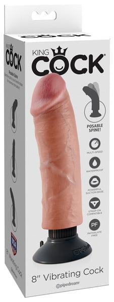 King Cock 8" Vibrating Cock