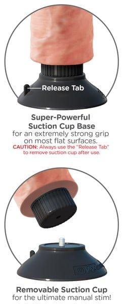 King Cock 8" Vibrating Cock