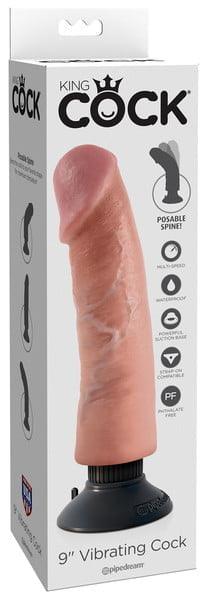 King Cock 9" Vibrating Cock