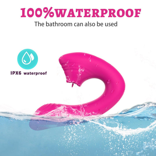 y.Love Remote Control Tongue Licking Clitoral Stimulator and G-Spot Vibrator