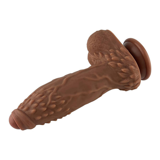 Liquid Silicone Series 8.4'' Rechargeable Thrusting Vibrating Dildo with Remote