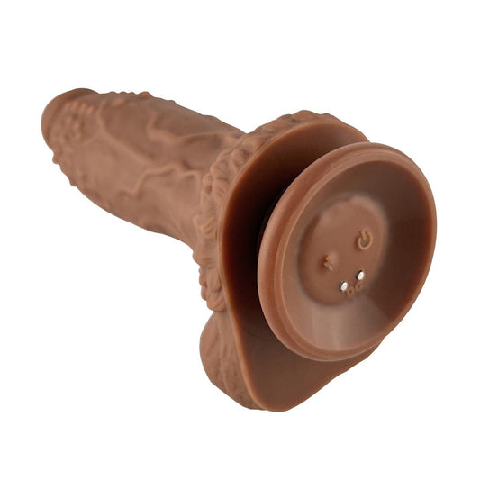 Liquid Silicone Series 8.4'' Rechargeable Thrusting Vibrating Dildo with Remote