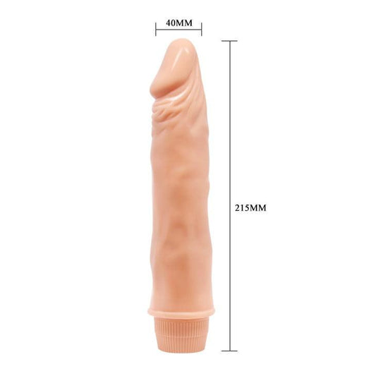 Pretty Love Baile 8.3" Realistic Dildo Vibrator - Light