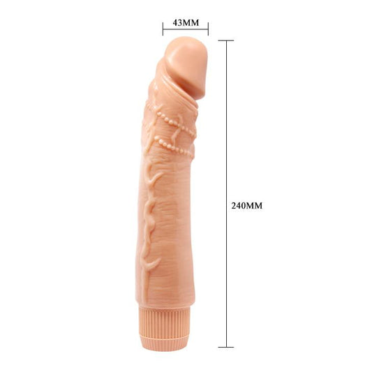 Baile Barbara 9.5" Realistic Multi-Speed Dildo Vibrator Dybbuk - Light