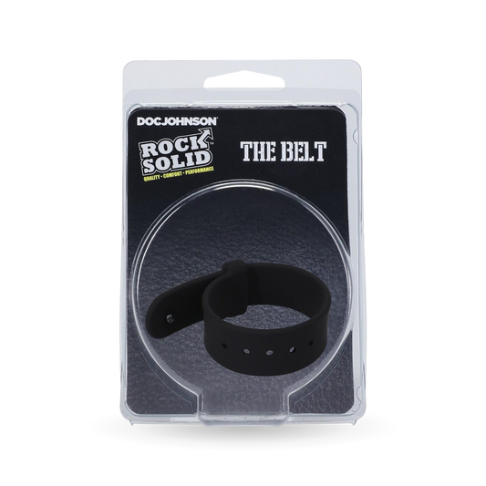 Doc Johnson Rock Solid The Belt Cockring - Black