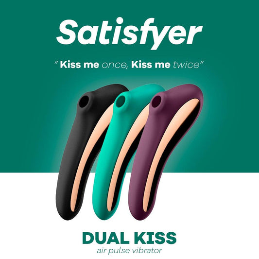 Satisfyer Dual Kiss Clitoral Stimulator & G Spot Vibrator