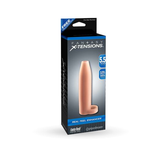 Fantasy X-Tensions 5.5" Real Feel Enhancer Flesh