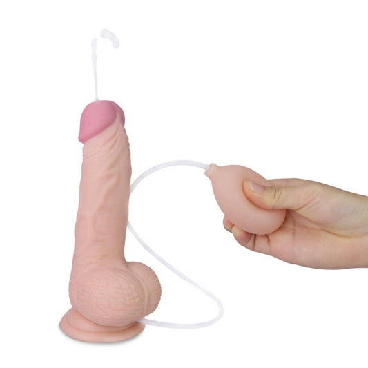 Lovetoy 8"Soft Ejaculation Cock with Balls