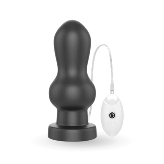 Lovetoy King Sized 7‘’ Vibrating Rammer Butt Plug - Black