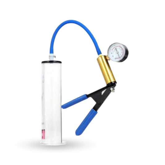 LuxaMax 2.5 Professional Brass Power Handle Pump with PSI Gauge