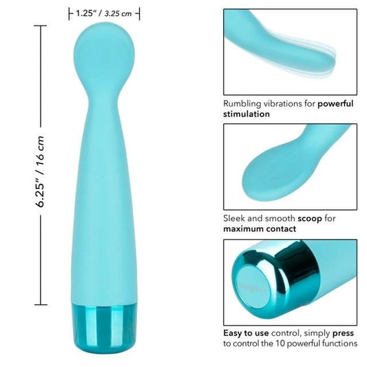 CalExotics Eden Scoop G-Spot Vibrator - Teal