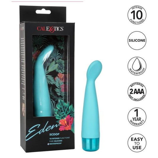CalExotics Eden Scoop G-Spot Vibrator - Teal