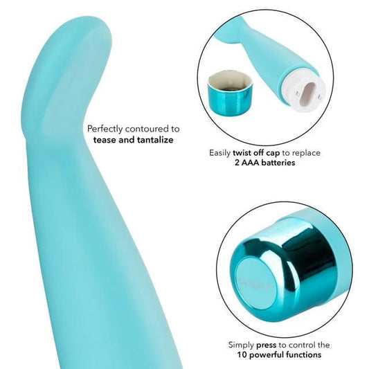 CalExotics Eden Scoop G-Spot Vibrator - Teal