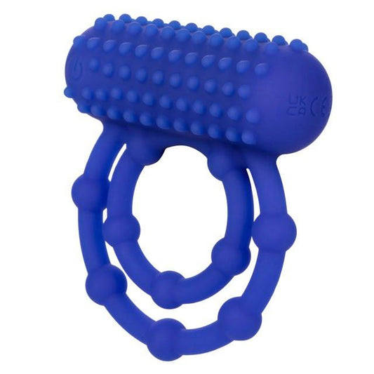 CalExotics 10 Bead Vibrating Maximus Cock & Balls Ring