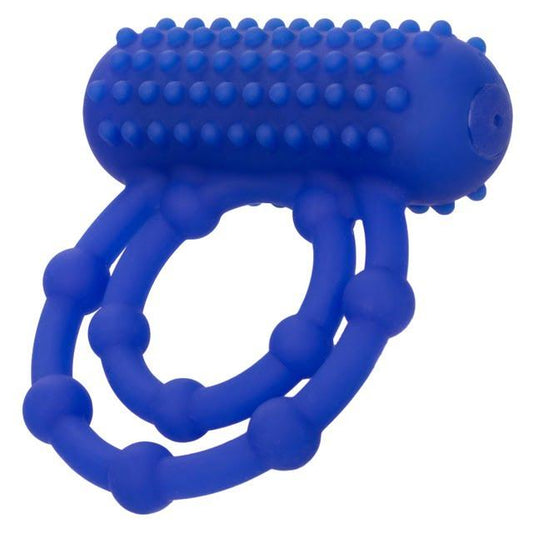 CalExotics 10 Bead Vibrating Maximus Cock & Balls Ring