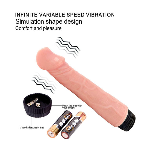 Lance's Cock 8.9" Realistic Dildo Vibrator-