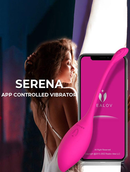 Realov Serena Smart Mini Vibe with App Control Pelvic Trainer - Pink