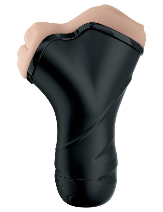 PDX Elite Double Penetration Vibrating Stroker Masturbator