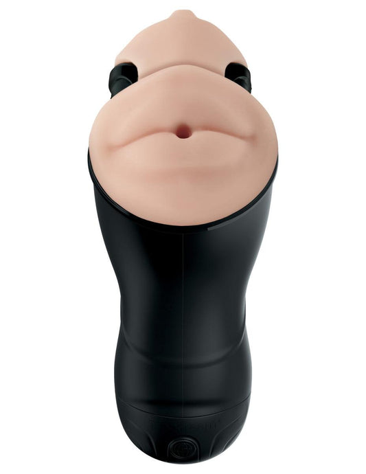 PDX Elite Double Penetration Vibrating Stroker Masturbator