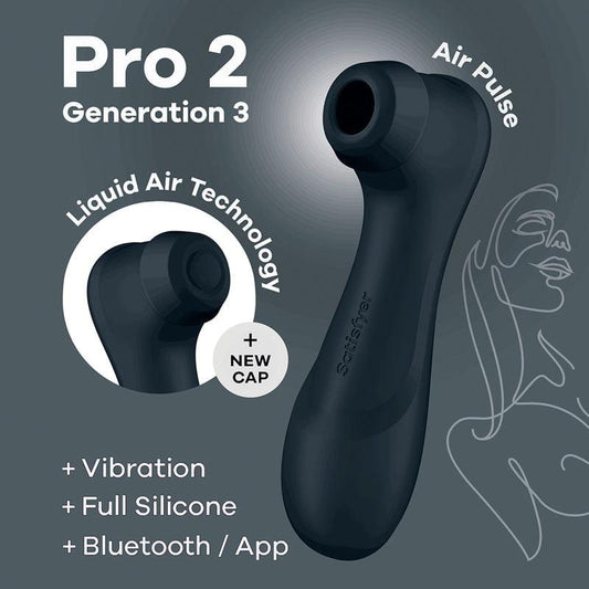 Satisfyer Pro 2 Gen 3 Liquid Air Pulse Clitoral Stimulator with App Control
