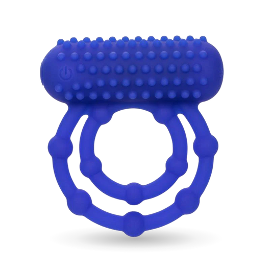 CalExotics 10 Bead Vibrating Maximus Cock & Balls Ring