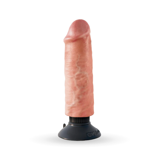 King Cock 6" Vibrating Realistic Dildo