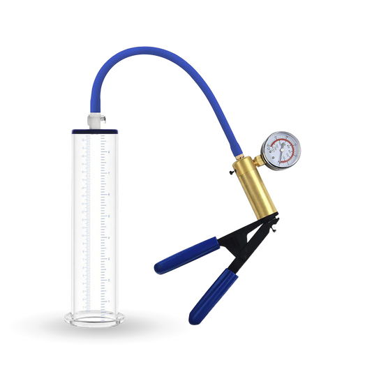 LuxaMax 2.0 Professional Brass Power Handle Pump with PSI Gauge