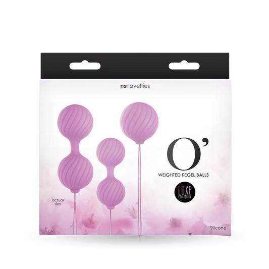 NS Novelties Luxe Collection O' Weighted Kegel Balls - Pink