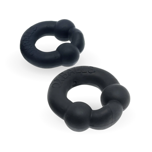 Oxballs Ultraballs 2pk Cockrings Special Edition - Night Black