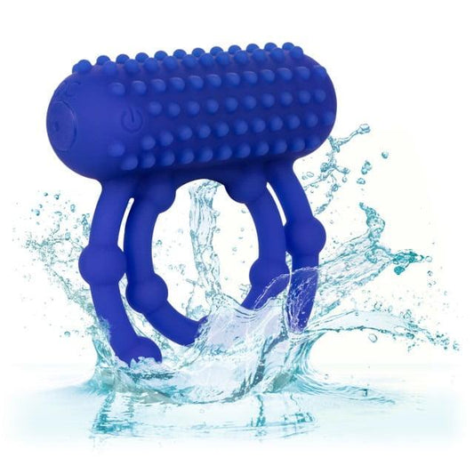 CalExotics 10 Bead Vibrating Maximus Cock & Balls Ring