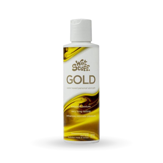Wet Stuff Waterbased Lube Gold - 270g Disc Top Lid